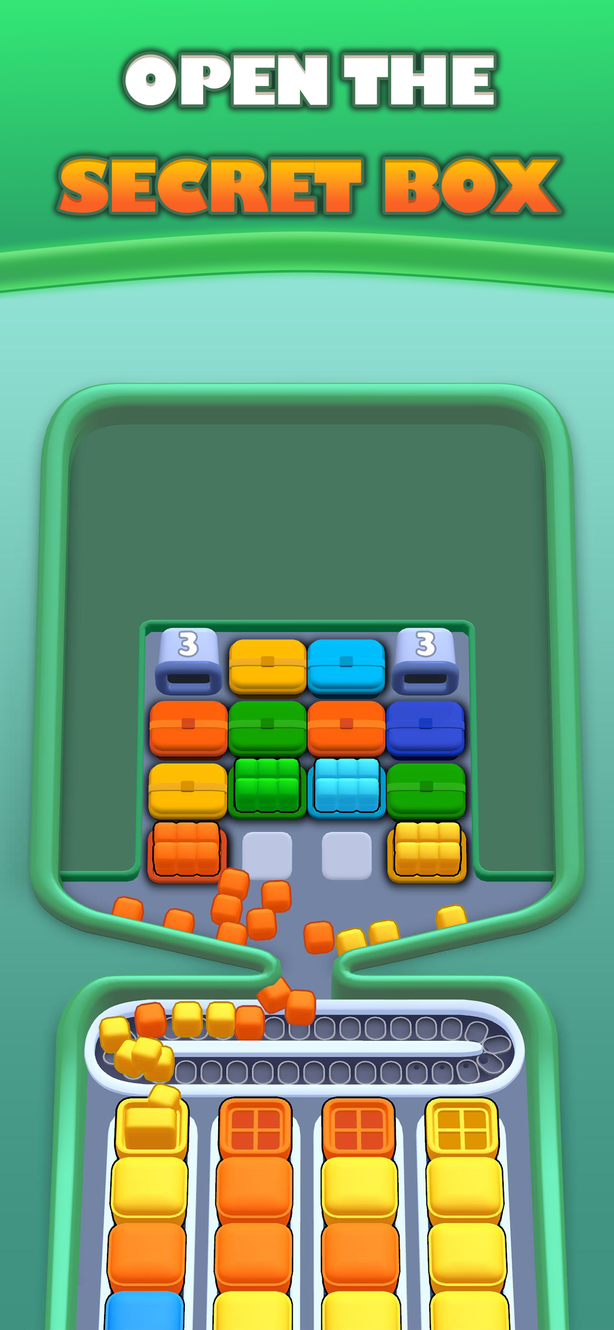 Puzzle boards with growing color complexity
