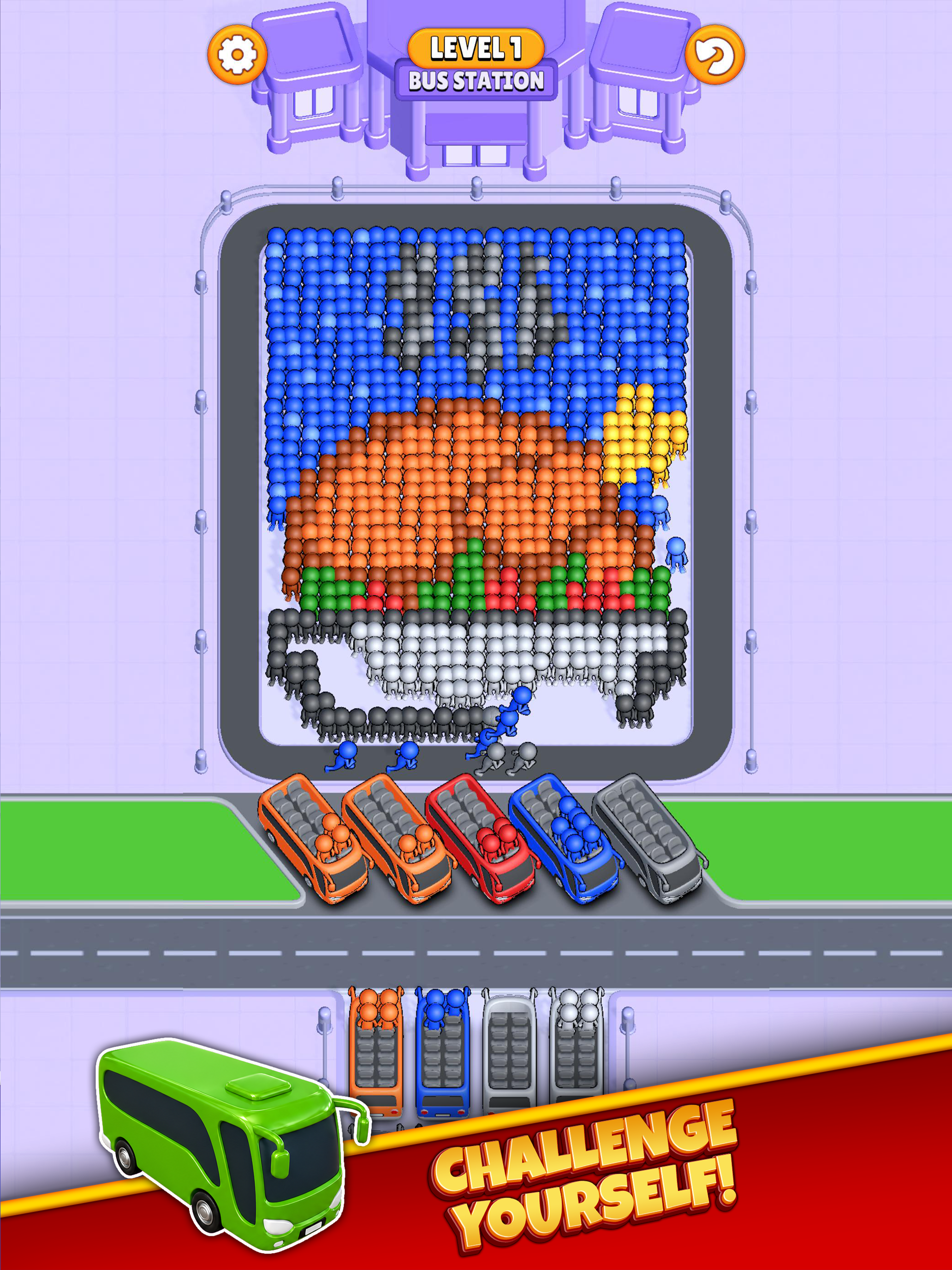 Dense crowd layouts that require careful bus selection
